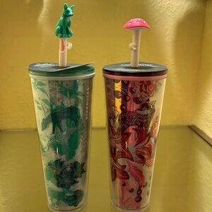 2 Starbucks tumblers
